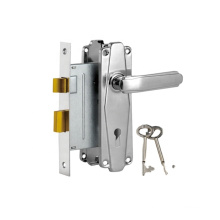 Aluminum lever with iron front plate door locks handle in Africa Market